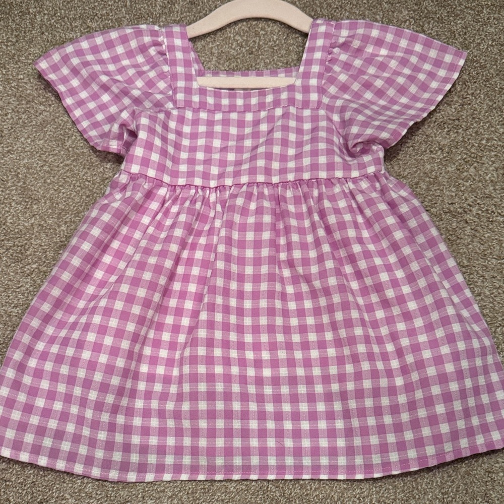kidpik Gingham Casual Dress